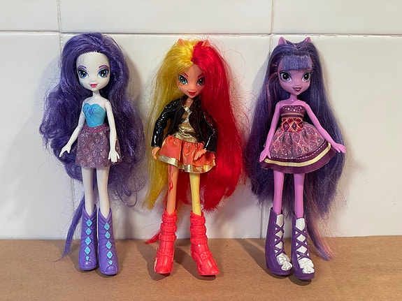 My Little Pony Equestria girl -nuket 3 kpl