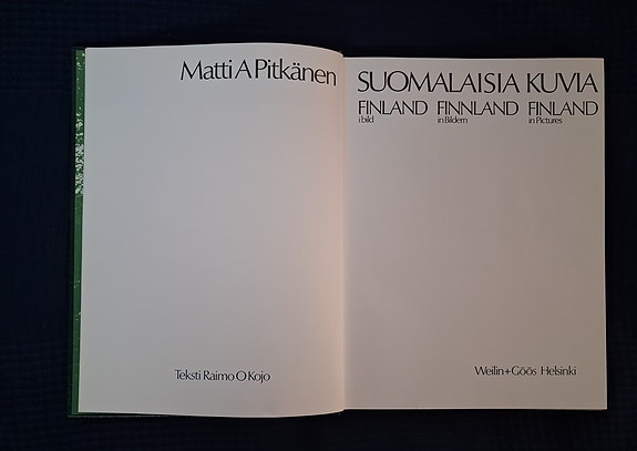 Matti A. Pitkänen  Suomalaisia kuvia valokuvakirja