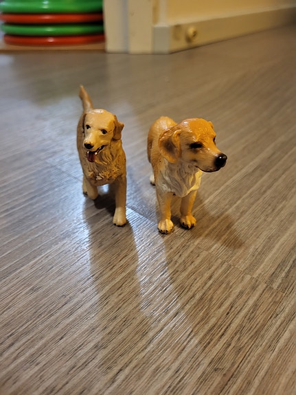 Kaksi koira figuuria