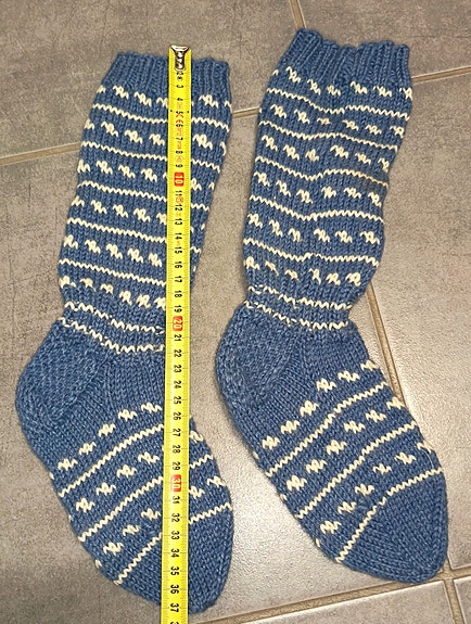 Villasukat, sukat, käsin kudotut villasukat, 35