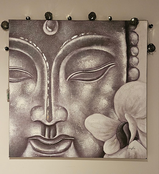Buddha taulu Konton akustiikkalevyillä