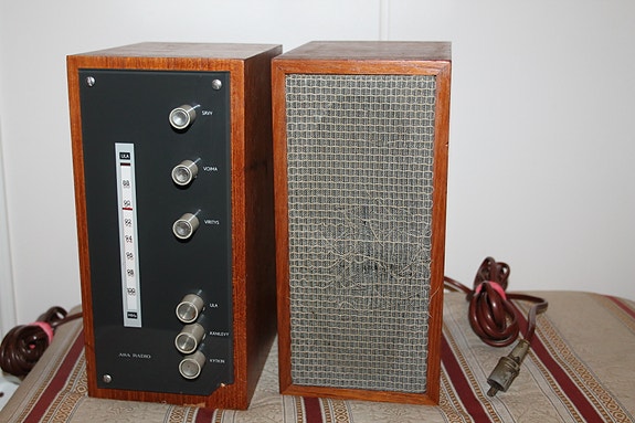 1963 harvinainen Suomi ASA 1383T radio vahvistin + kaiutin vintage 60-luku vanha