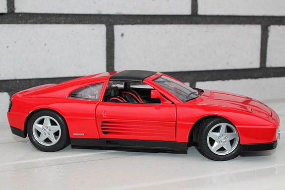 1:18 1990 Ferrari 348 TS 24cm kaikki aukeaa metal keräilyauto pienoismalli auto