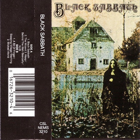 Black Sabbath - Black Sabbath KASETTI USA SEALED