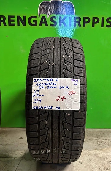 205/45R16 Nankang NK Snow SV2 87H kitka 5,5mm # DOT16 1KPL