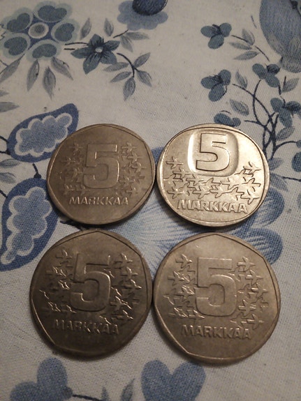 Suomi markka ja penni kolikot
