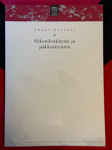 Erkki Havansi Oikeudenkäynti ja pakkotäytäntö kirja (.)