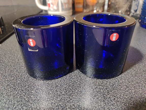 Iittala kivi tuikku 60mm sininen.5€/kpl