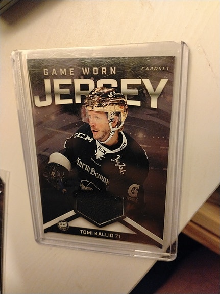 Tomi Kallio Game Worn Jersey jääkiekkokortti