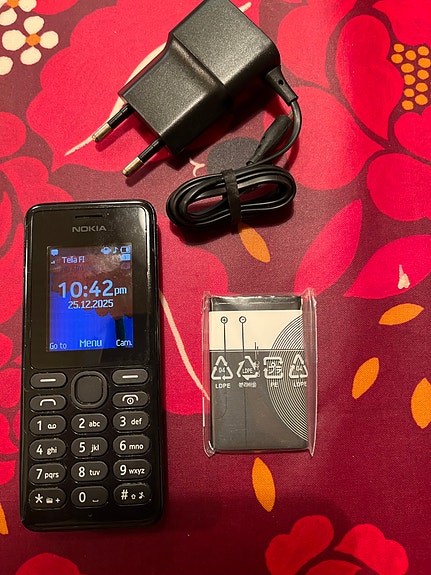 Uusi akku ja Nokia 108 RM 944 Dual sim