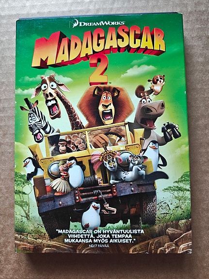 Madagascar 2 DVD-elokuva