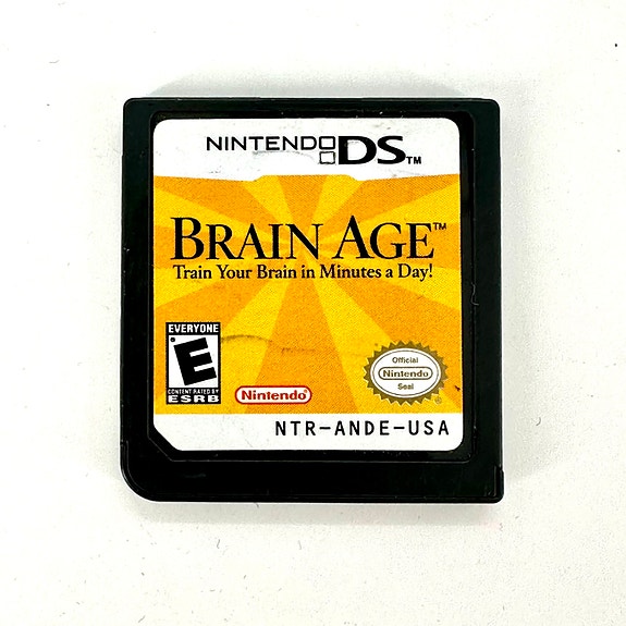 Brain Age Train Your Brain in Minutes a Day loose Nintendo Ds