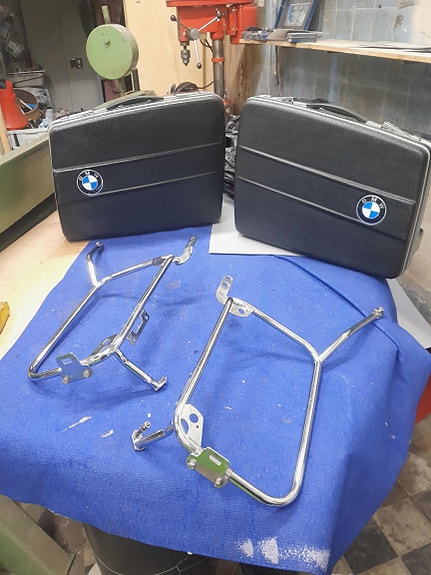 BMW R100RS sivulaukut, erittäin hienot, Seitenkoffer, side cases