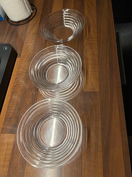 Iittala Aino Aalto lasiset kulhot 3kpl