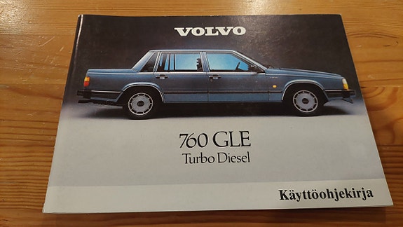 Käyttöohjekirja Volvo 760 GLE