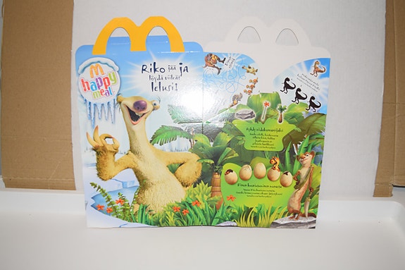 Mcdonald's happy meal laatikko ice age 3