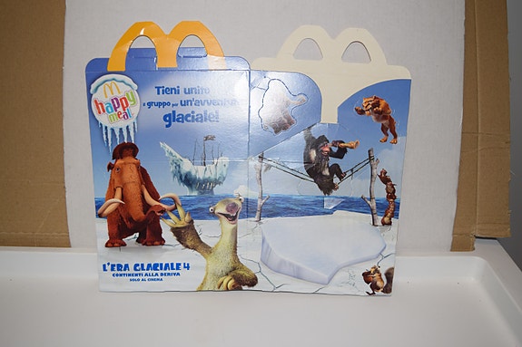 Mcdonald's happy meal laatikko ice age 4