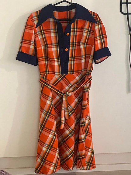 70-luku vintage mekko S 36