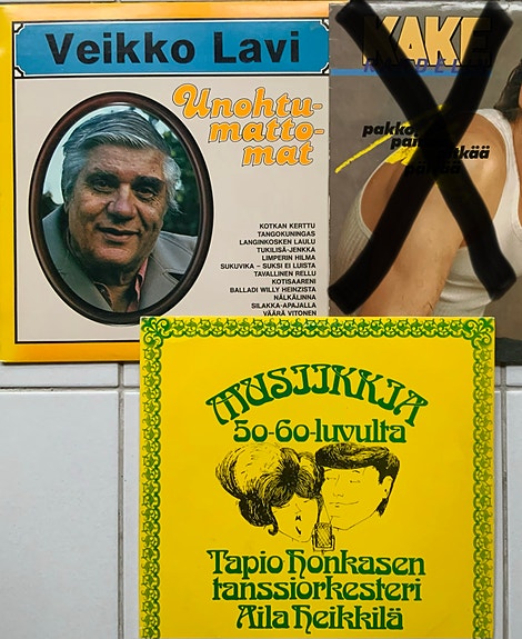 2 x harvinainen LP: Veikko Lavi ja Musiikkia 50-60 -luvulta, yht 12€