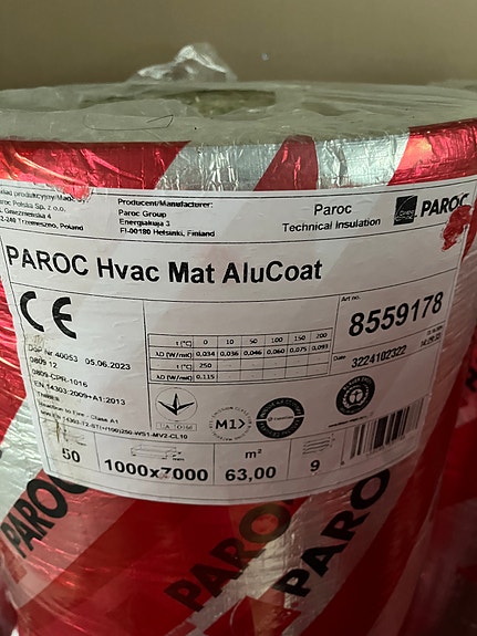 Hvac mat aluc 50x1000 7m2