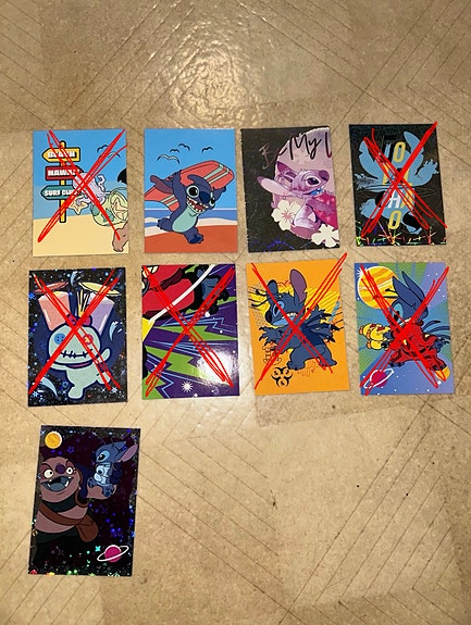 Stitch kortit