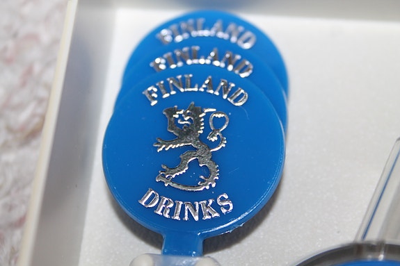 80-luku EMEK Suomen leijona vaakuna Finlandia coctail setti juomasekoitus
