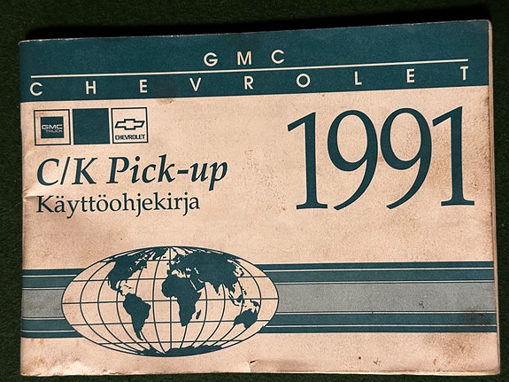 Chevrolet GMC Pick-up käyttöohjekirja 1997