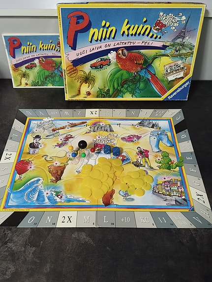 P Niin Kuin... Uusi Laiva on Lastattu peli (Ravensburger 1992)