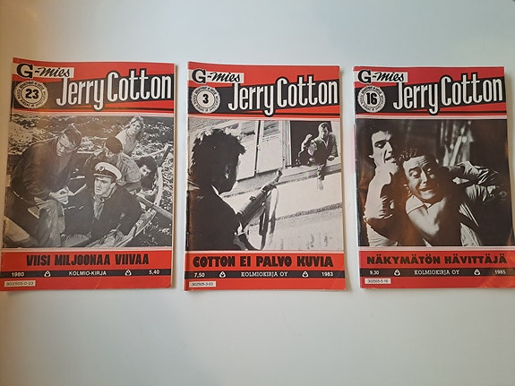 Jerry Cotton lehtiä 1980-luvulta