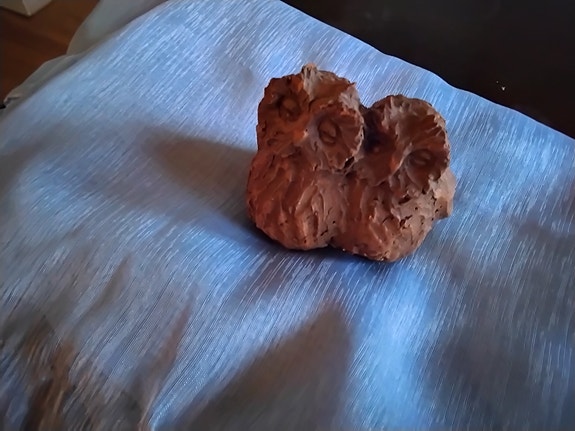 Pöllö figuuri/keraaminen pöllö veistos