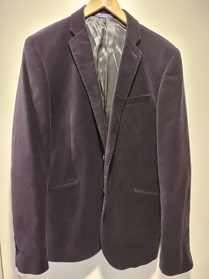 Selected violetti samettitakki