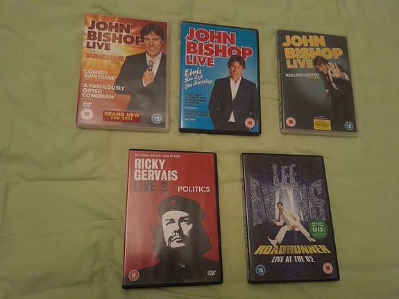 Ricky Gervais John Bishop Lee Evans