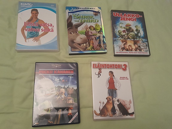 Ullakkojengi Pikku Kananen Shrek the Third Eläintohtori 3 Litteä Vatsa