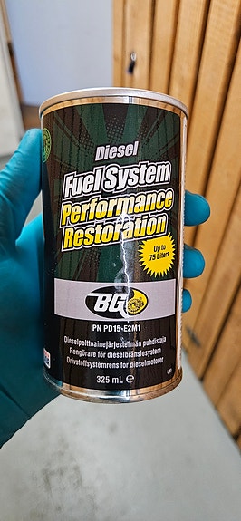 BG diesel polttoainejärjestelmän tehopuhdistajstaja