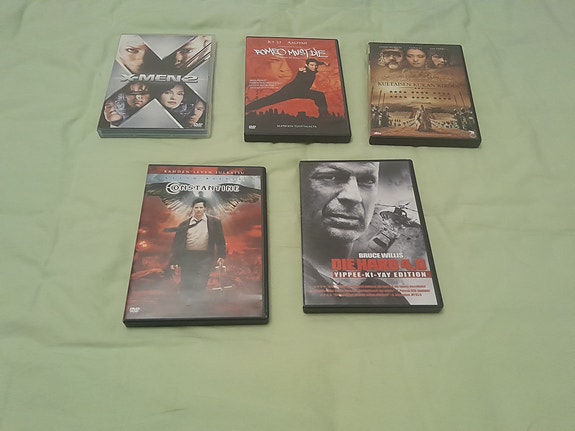 X-Men 2 Romeo must Die Kultaisen kukan kirous Constantine Die Hard 4.0