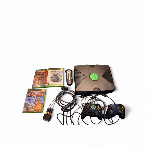 Orkkis Klassikko Xbox Microsoft Xbox – täydellinen paketti, 2 ohjainta ja pelit