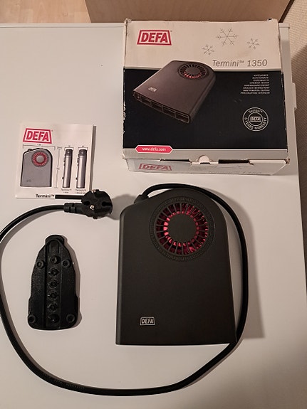 Defa Termini 1350W; uusi auton sisätilanlämmitin
