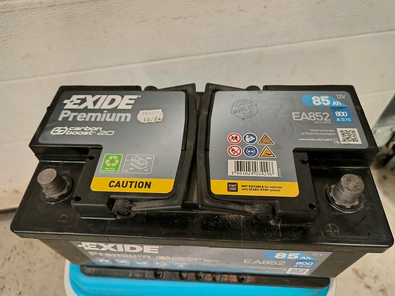 Ford mondeo akku Exide EA852, 85 Ah, 800 A(en).