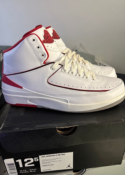Air Jordan 2 Retro White Red (2014)