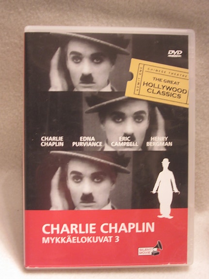 Charlie Chaplin mykkäelokuvat 3 dvd