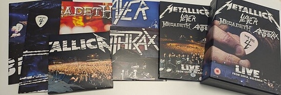 The Big 4 (5CD+2DVD) Kuin Uusi! Metallica Slayer Megadeth Anthrax