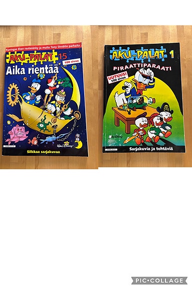 Aku-Palat 1 ja 15 sarjakuvakirjat