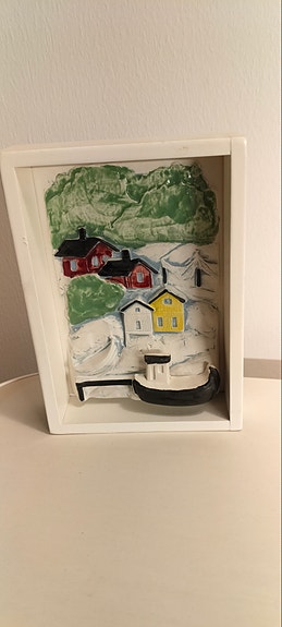 Vintage Jie Sweden keraaminen taulu numero 863
