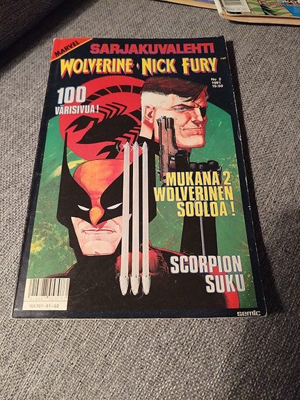 Marvel Wolverine Nick Fury sarjakuvakirja
