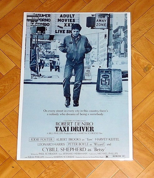 TAXI DRIVER Taksikuski elokuvajuliste A3, laminoitu