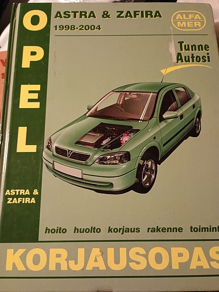 Opel Astra Zafira 1998-2004 korjausopas