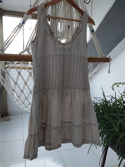 LTB Jeans pellavainen kesämekko M beige