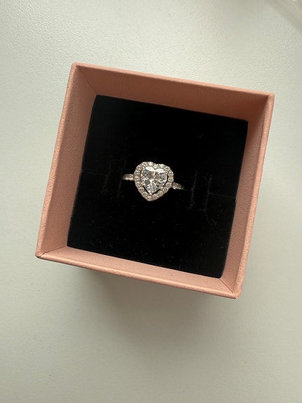 Thomas Sabo White Heart sormus koko 50, eli 15.9 mm