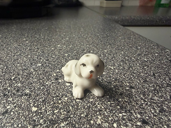 Vintage Koira figuuri