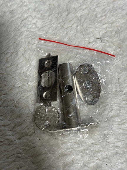 Lukon osat metalliset lukko ja avain